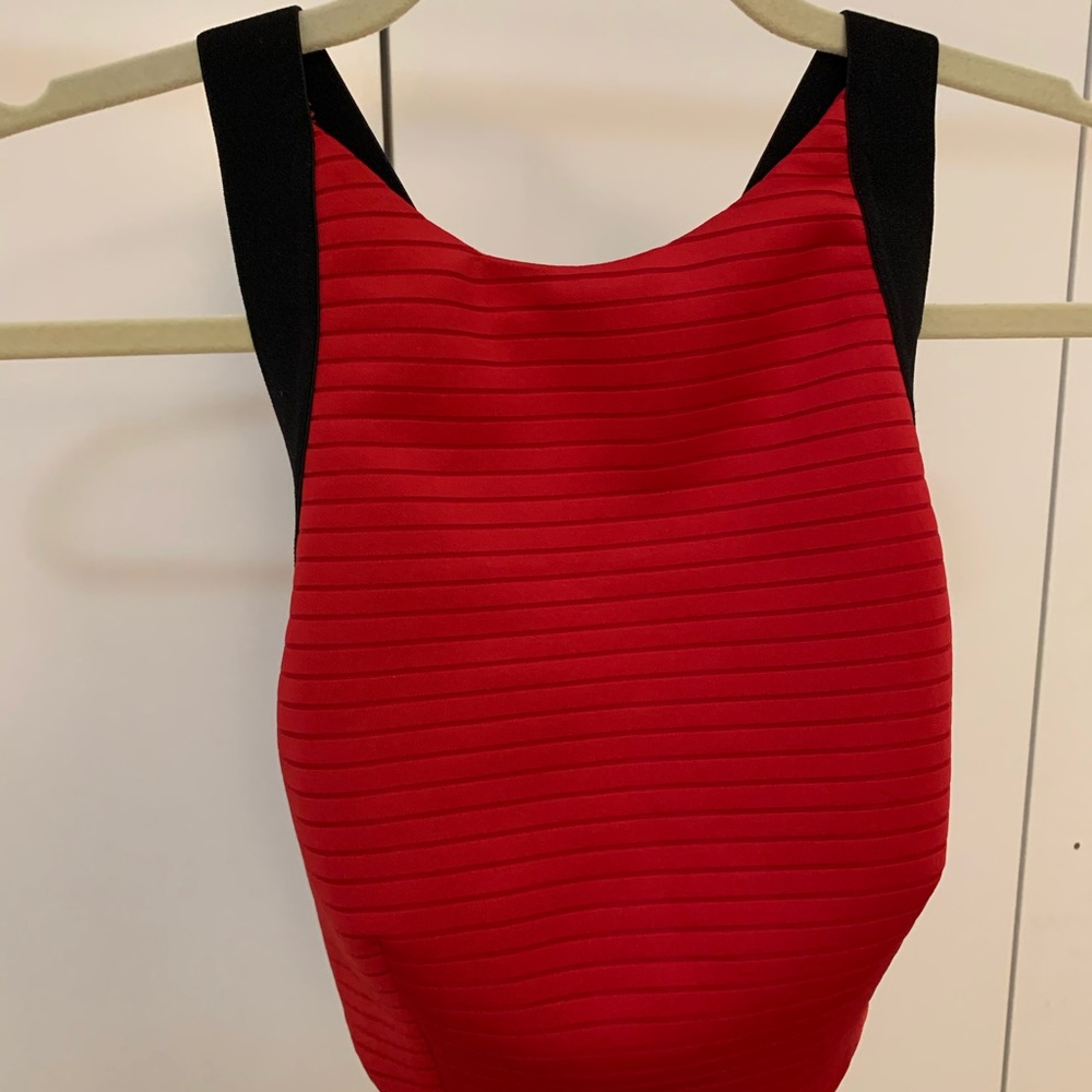 Forever 21 Red Strappy Crop Top